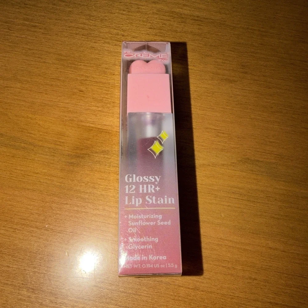 NEW The Creme Shop Glossy 12 HR+ Lip Stain, 0.194 oz. - Cherub